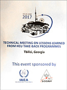 The 11th Technical Meeting on Lessons Learned from High Enriched Uranium Take-back Programmes, Tbilisi, Georgia, 19–22 June 2017