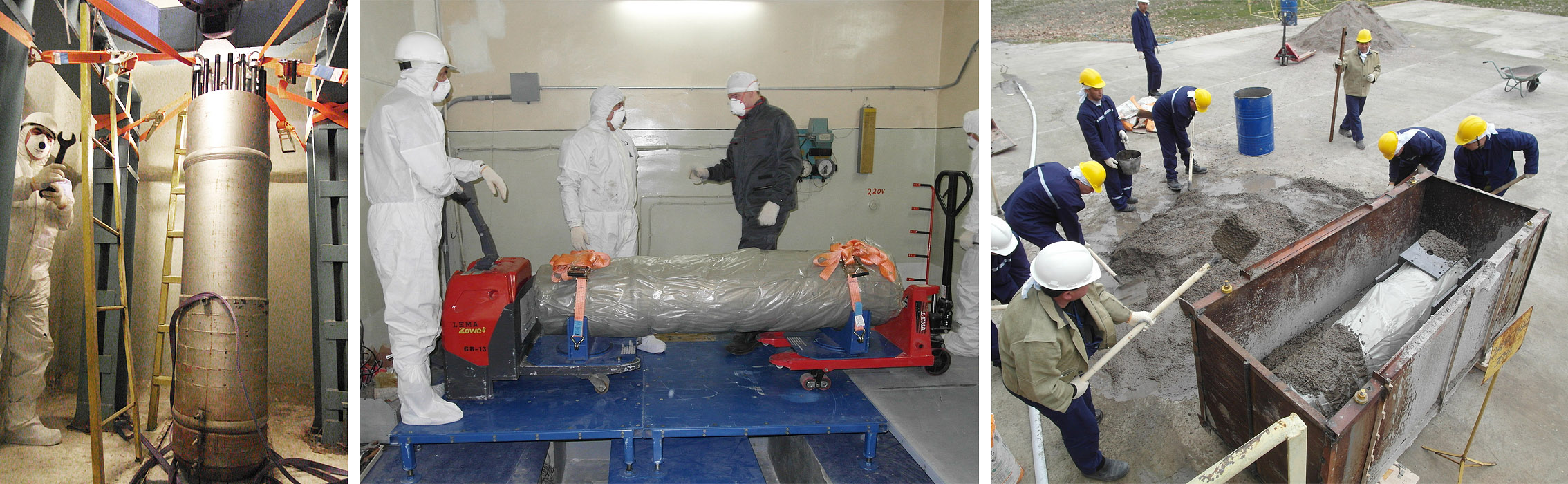 Демонтаж и подготовка к перевозке на захоронение корпуса реактора ИИН-3М